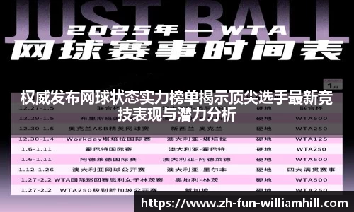 权威发布网球状态实力榜单揭示顶尖选手最新竞技表现与潜力分析